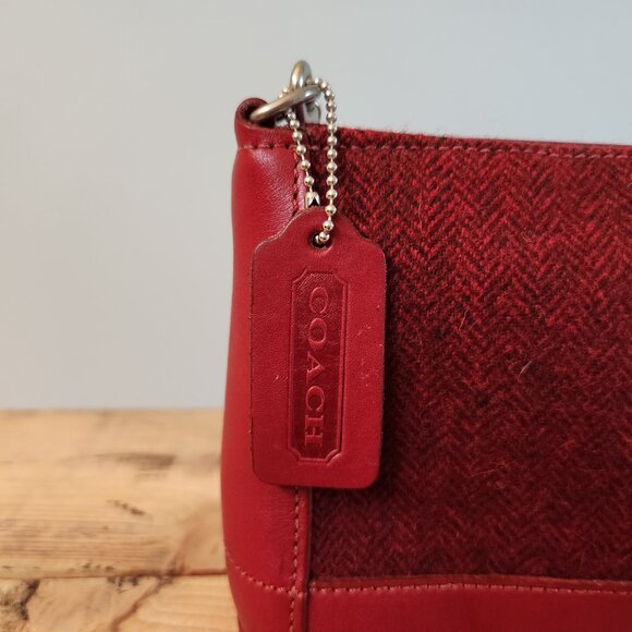 Coach Vintage Bleeker Tweed Demi Zip | 6112 | Forest Green | 1999 - Picture 2 of 6